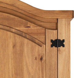 Seconique Corona 4 Door Wardrobe In Distressed Waxed Pine Finish - thumbnail 7