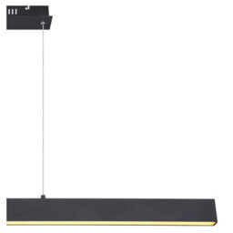 Luminosa Lighting Luminosa Verena Bar Pendant Ceiling Light Matt Black Led 3000K - thumbnail 4