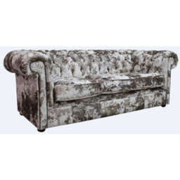 Chesterfield Handmade 3 Seater Sofa Settee Lustro Charm Velvet Fabric In Classic Style - thumbnail 2