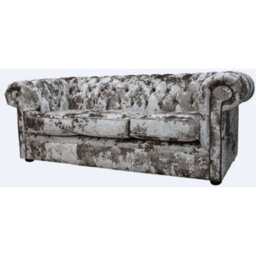 Chesterfield Handmade 3 Seater Sofa Settee Lustro Charm Velvet Fabric In Classic Style - thumbnail 3
