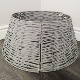 40Or58Cm Samuel Alexander Kd Willow Christmas Tree Skirt Wicker Rattan  Medium Light Grey - thumbnail 8