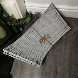 40Or58Cm Samuel Alexander Kd Willow Christmas Tree Skirt Wicker Rattan  Medium Light Grey - thumbnail 5