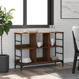 Berkfield Sideboard Brown Oak 102X32X73.5 Cm Engineered Wood - thumbnail 1