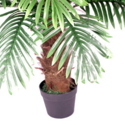 Leaf Artificial Princess Palm Tree - 100Cm Brown Natural Trunk - thumbnail 3