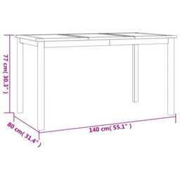Berkfield 4 Piece Garden Dining Set Solid Wood Teak - thumbnail 9