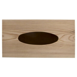 Woodeedoo Rectangular Wooden Tissue Box Holder Unfinished Pine Sliding Bottom Dispenser Refill-Style Container 25X13X9 Cm - thumbnail 3