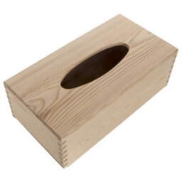 Woodeedoo Rectangular Wooden Tissue Box Holder Unfinished Pine Sliding Bottom Dispenser Refill-Style Container 25X13X9 Cm - thumbnail 6