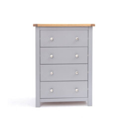 Cabinet Bits Mirano 4 Drawer Chest Of Drawers Chrome Knob - thumbnail 1