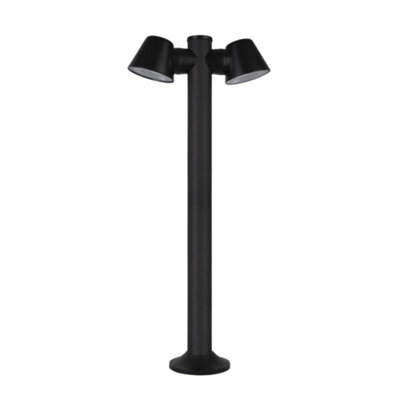 Luminosa Lighting Luminosa Cone Outdoor Twin Bollard Black, Ip54 - image 1