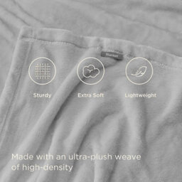 Bedlooms Silver Blanket, Reversible & Lightweight Couch & Bed Throw Blanket, Super King 230X270Cm - thumbnail 4