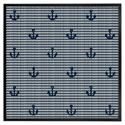 "Andrew Lee Anchors On Rope Pattern (Picutre Frame) / 24X24"" / Oak" - thumbnail 6