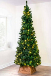 Christmas Tree World 7Ft/210Cm Pre-Lit Pop Up Tree With Warm White Lights - thumbnail 1