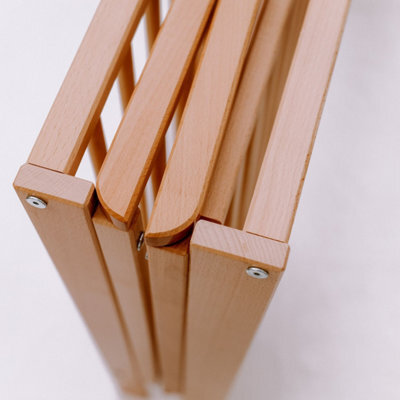 VICULII Orrin Foldable Baby Cot Natural - image 1