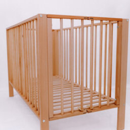 VICULII Orrin Foldable Baby Cot Natural - thumbnail 3