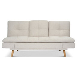 Bravich Soho Click Clack 4-In-1 Convertible 3 Seater Sofa Bed - Beige - thumbnail 3