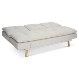 Bravich Soho Click Clack 4-In-1 Convertible 3 Seater Sofa Bed - Beige - thumbnail 5