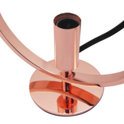 Long Life Lamps Company Modern Copper Table Lamp Rose Gold Ring Shade Bedside Desk Lamp M0176 - thumbnail 4