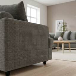 Abakus Direct Ferguson Chenille Corner Sofa With Deep Seats And Angular Arms - thumbnail 8