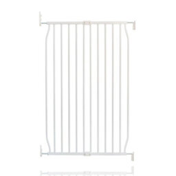 Safetots Extra Tall Eco Screw Fit Baby Gate, White, 70Cm - 80Cm, Extra Tall Gate 100Cm In Height, Stair Gate For Baby - thumbnail 1