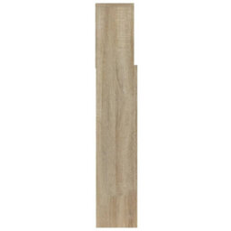 Berkfield Headboard Cabinet Sonoma Oak 100X19X103.5 Cm - thumbnail 5