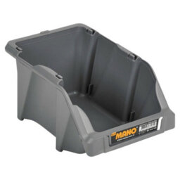 Urbn-Living Urbnliving 10Cm Height G-15 Grey Plastic Wall Mounted Stacking Storage Organiser Bins Tool Diy Shelving Rack 1 Drawer
