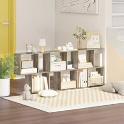 Wyld Haus Filo Grey Narrow S-Shaped Side Table With 3-Tier Storage, Melamine Top, Compact Indoor End Table - thumbnail 7