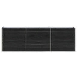 Berkfield Garden Raised Bed Galvanised Steel 240X40X77 Cm Anthracite - thumbnail 2