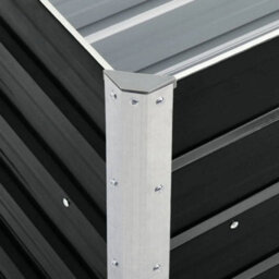 Berkfield Garden Raised Bed Galvanised Steel 240X40X77 Cm Anthracite - thumbnail 4