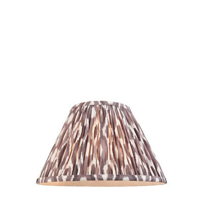 Loops Elegant 30Cm Handcrafted Tapered Cylinder Lamp Shade In Pearl Grey Fabric - image 1