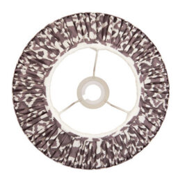 Loops Elegant 30Cm Handcrafted Tapered Cylinder Lamp Shade In Pearl Grey Fabric - thumbnail 4