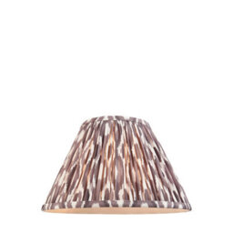 Loops Elegant 30Cm Handcrafted Tapered Cylinder Lamp Shade In Pearl Grey Fabric