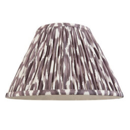 Loops Elegant 30Cm Handcrafted Tapered Cylinder Lamp Shade In Pearl Grey Fabric - thumbnail 5