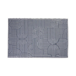 Jack Stonehouse Outdoor Plastic Rug Wool-Look Anti-Slip Durable Garden Patio Conservatory Carpet Mat - Grey Arch - thumbnail 4