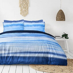 Smart Living Luxury Hotel Quality Reversible Ribbed Velvet Duvet Cover With Pillowcases