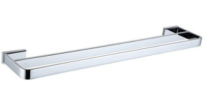 Aquarius Ft Double Towel Bar 600mm Chrome - image 1