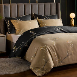 Lazzaro Coffee King Size Duvet Cover Sets Premium Microfiber Duvet Cover King Size Hypoallergenic Reversible With Zipper Closure - thumbnail 2