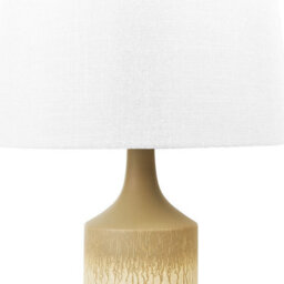 Beliani Table Lamp Beige-Grey Ceramic Base White Fabric Shade, W40 X D40 X H64Cm - thumbnail 4
