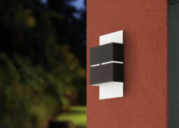 Stylish Ip44 Outdoor Wall Light In White And Anthracite With Built-In 2.5W Led - thumbnail 3