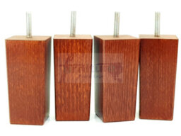 L&F 4X Replacement Furniture Legs Solid Wood 110mm High Sofas Chairs Settee Cabinets Legs M8 Tsp2055 - thumbnail 5