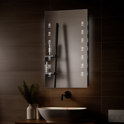 Sundaze 500 X 700mm Illuminated Bathroom Led Mirror Lights Sensor Switch Anti-Fog Demister - image 1