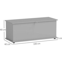Ottoman Storage Box Large Wooden Blanket Toy Chest Bedroom Bench - thumbnail 2