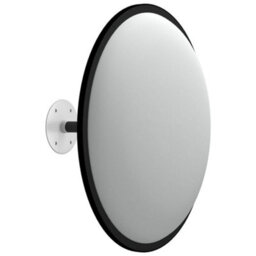 Berkfield Indoor Convex Traffic Mirror Black Diameter 40 Cm Acrylic - thumbnail 4