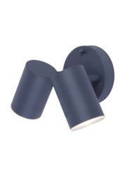 GoodHome Candiac Adjustable Matt Dark Grey Mains-Powered Integrated Led Outdoor Double Contemporary Wall Light 760Lm (Dia)6Cm - thumbnail 2