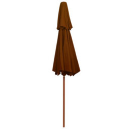 Berkfield Double Decker Parasol With Wooden Pole Terracotta 270 Cm - thumbnail 4