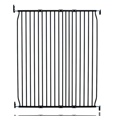 Safetots Extra Tall Eco Screw Fit Baby Gate, Black, 120Cm - 130Cm, Extra Tall Gate 100Cm In Height, Stair Gate For Baby - image 1