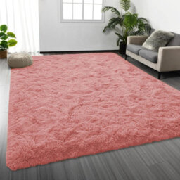 Ameha Pink Non Slip Shaggy Rug Extra Large Area Bedroom 200X290 Cm Carpet Super Soft Living Room Rugs - thumbnail 9