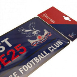Crystal Palace Fc Metal Plaque Royal Blue/white/red (One Size) - thumbnail 2