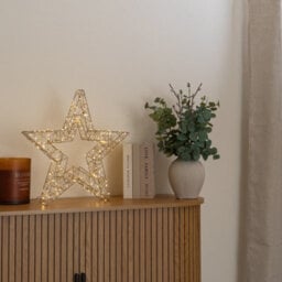 Samuel Alexander 50Cm Gold Light Up Christmas Star With 240 Warm White Leds & Timer - thumbnail 2