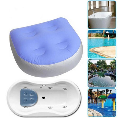 Inflatable Spa Booster Seat 1Pc Massage Cushion Pillow For Hot Tub Spa Pool
