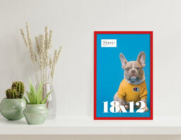 18X12 Red Picture Frame (45.7 X 30.5Cm) Poster, Photo, Artwork, Gallery Wall Or Print - thumbnail 2